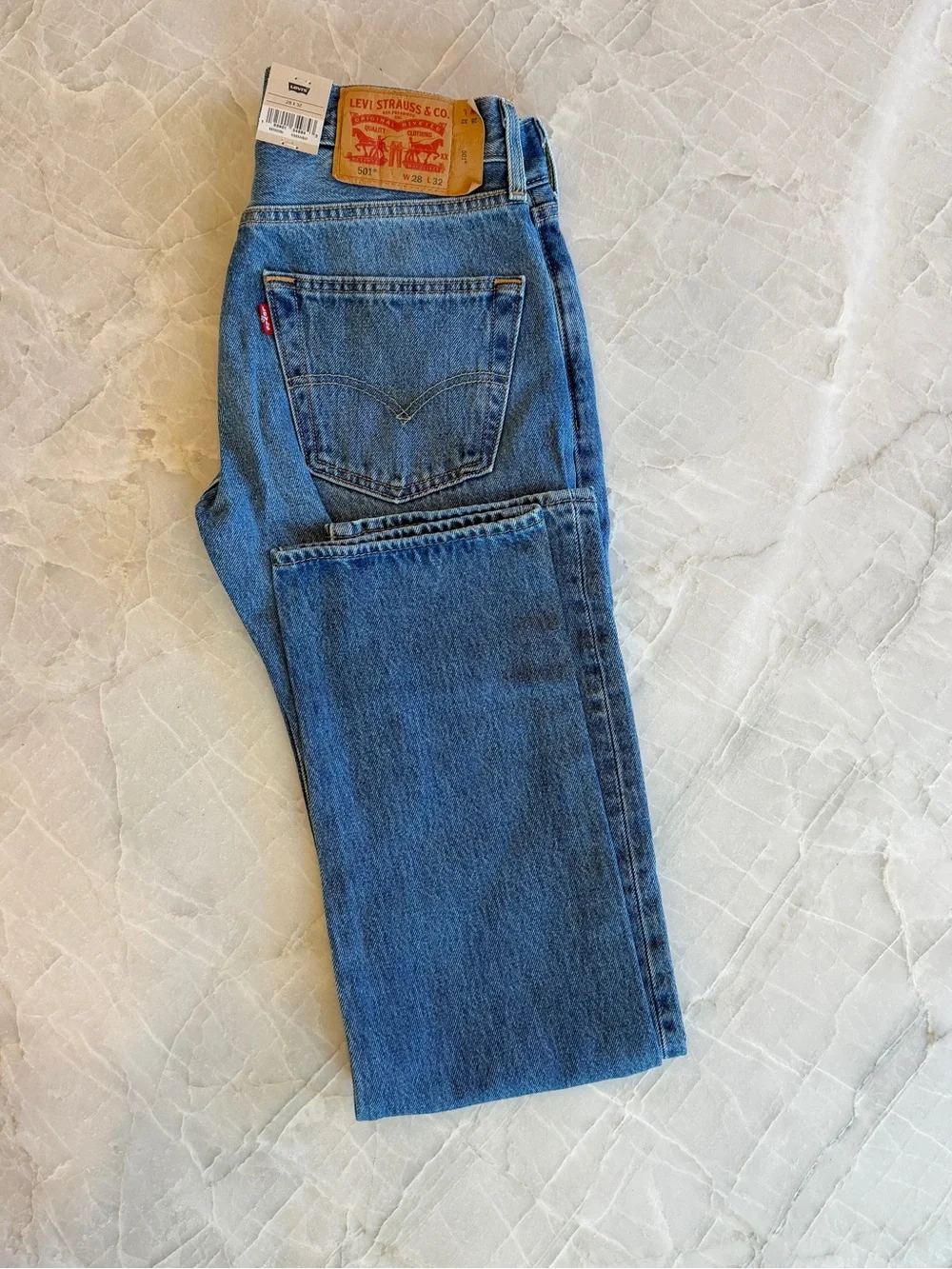 Levi's Straight Leg Men's Jeans in Light Blue Denim
